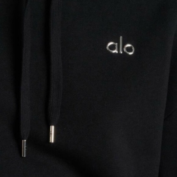Alo Yoga Accolade cotton-blend hoodie Size Large - Picture 4 of 5